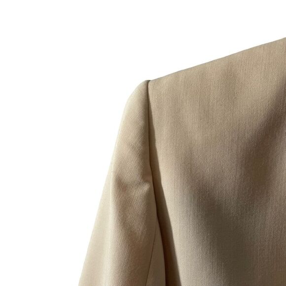 Anne Klien Cream Single Button Blazer Size 8P - Picture 11 of 13